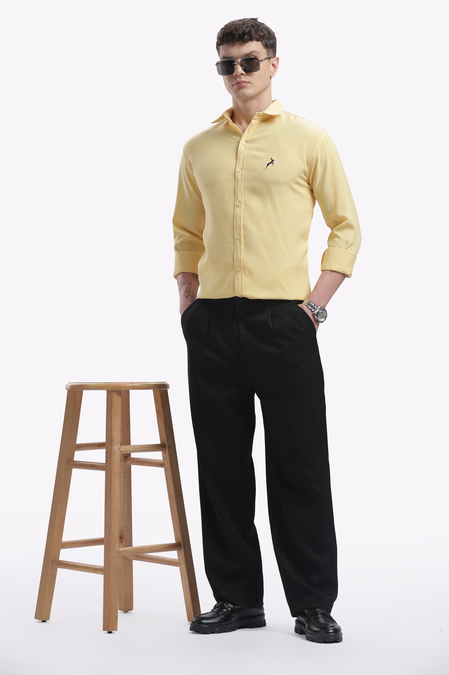 Sun Yellow | Linen Blend | Full Sleeve