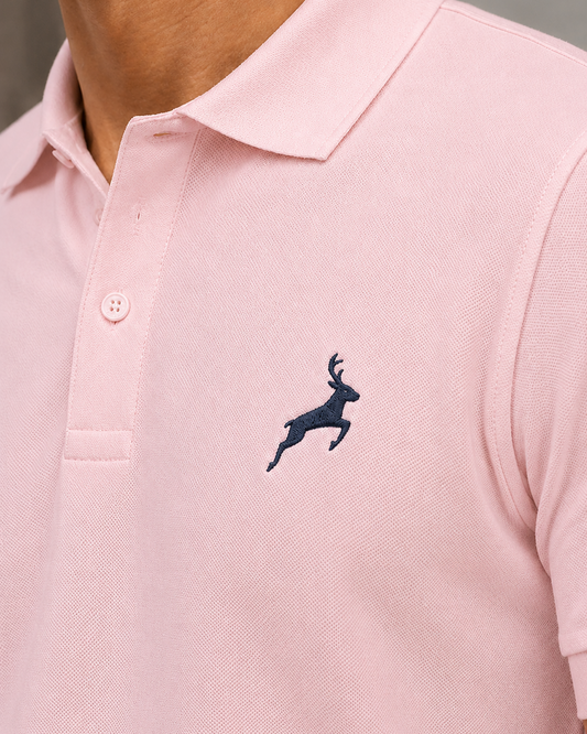 Soft Pink Executive Cotton Polo