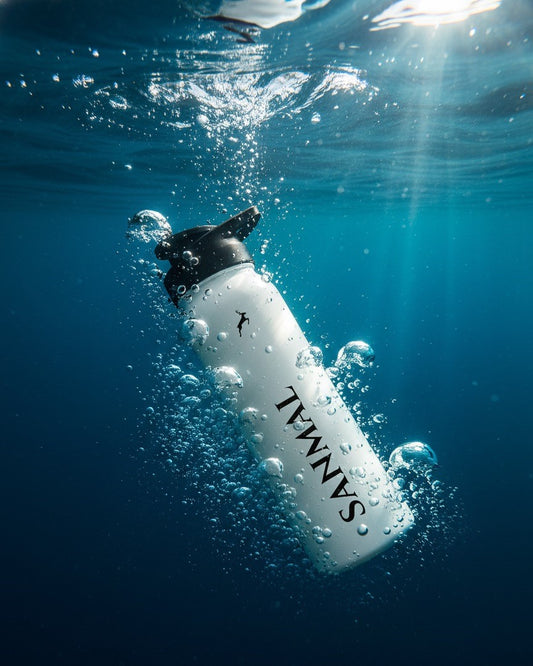 SANMAL 700 ml Plastic Water Bottle (Pack of 1, White)