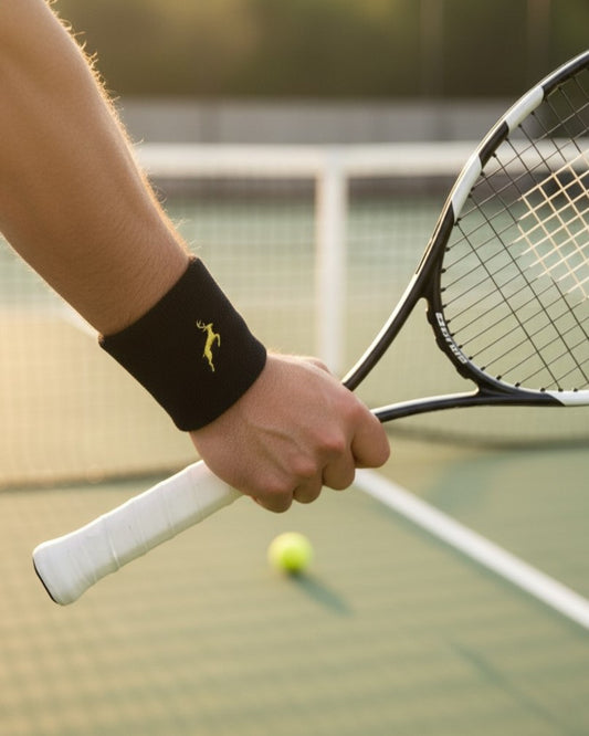 WRISTBAND SWEATBAND with Gold SANMAL Logo | 100% COTTON