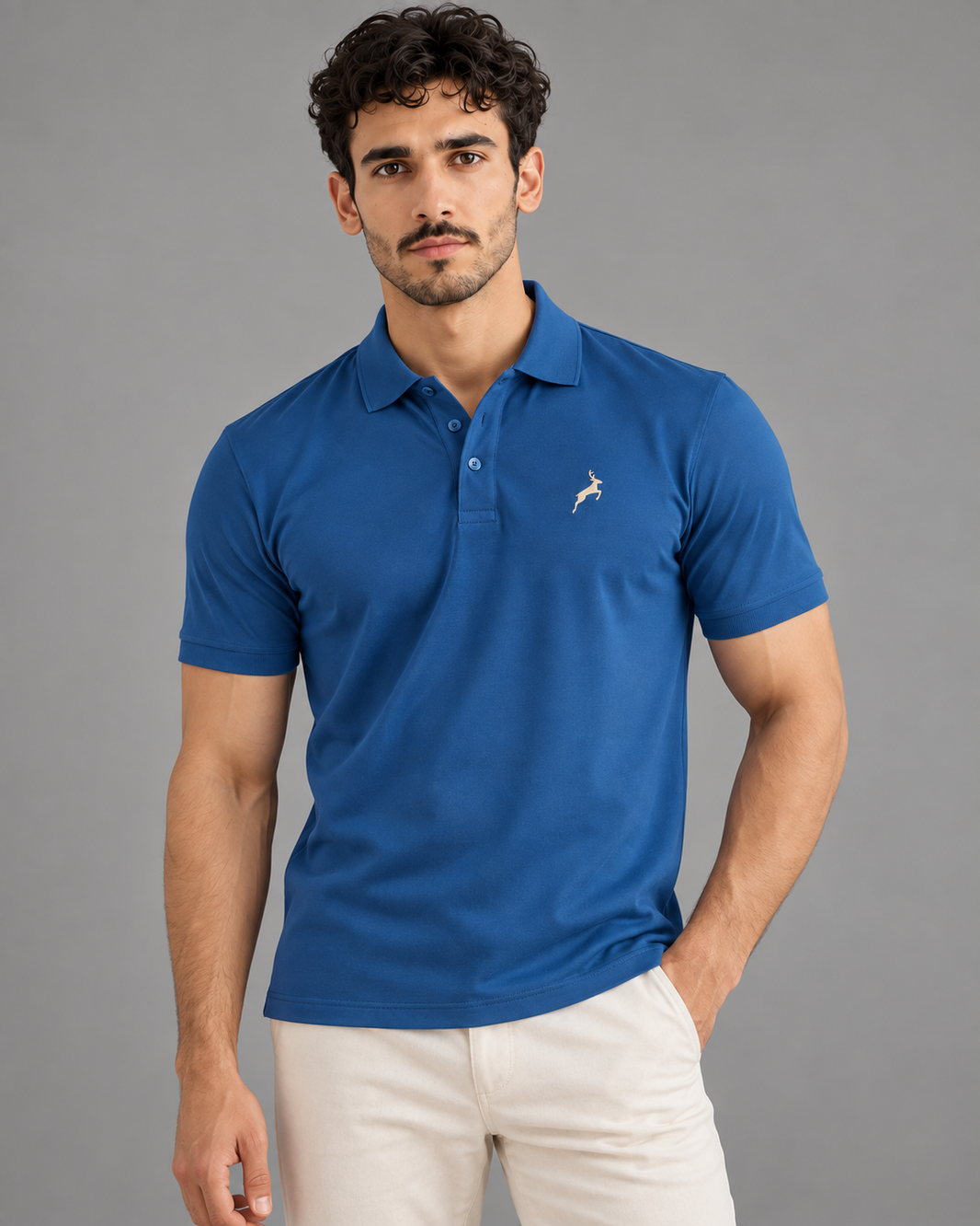Petrol Blue | SANMAL Wrinkle-Free Performance Polo