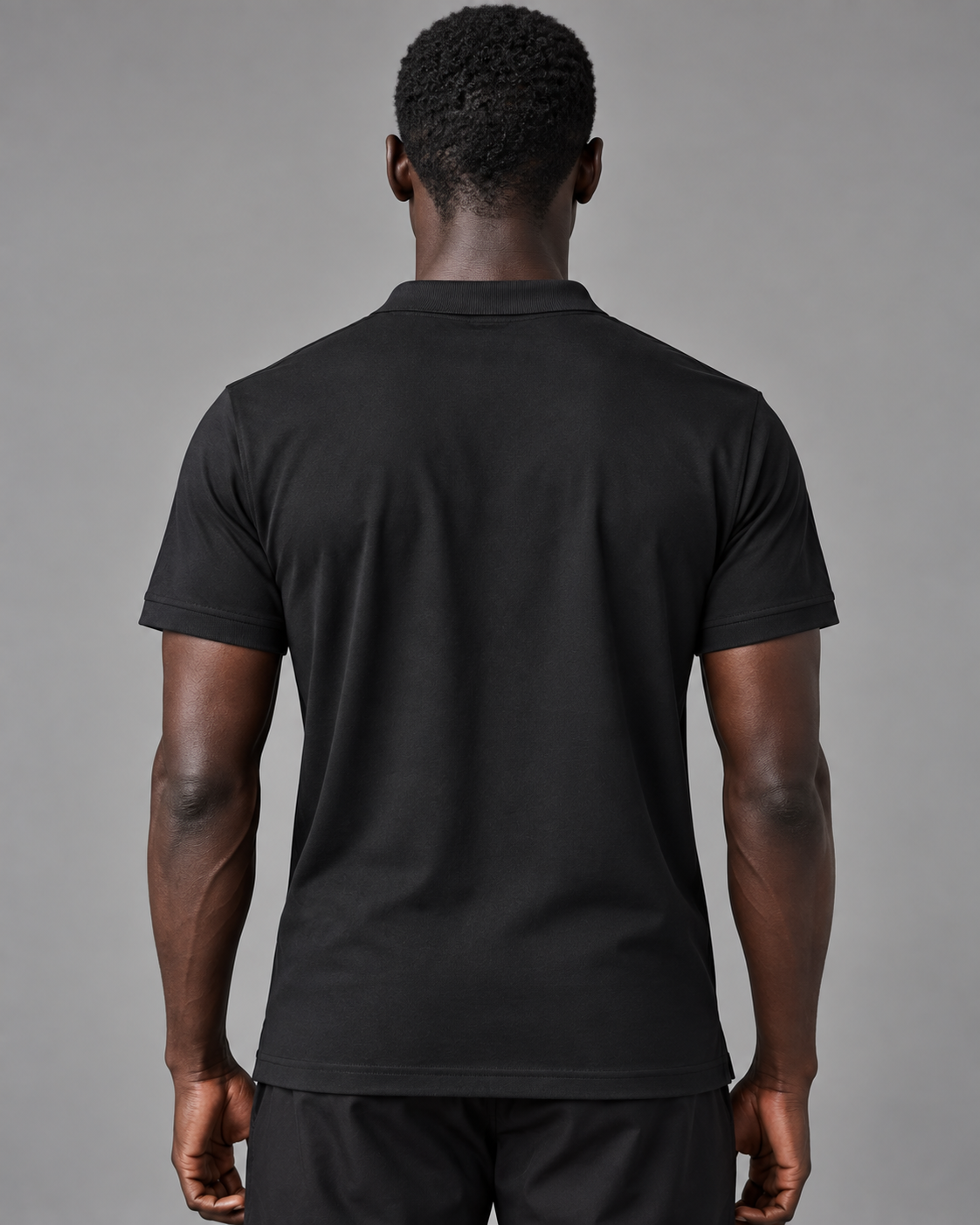 Black | SANMAL Wrinkle-Free Performance Polo
