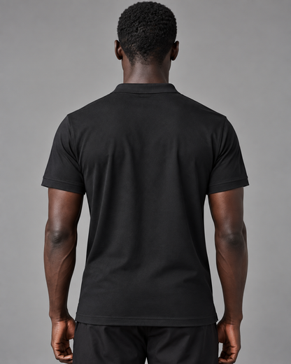 Black | SANMAL Wrinkle-Free Performance Polo