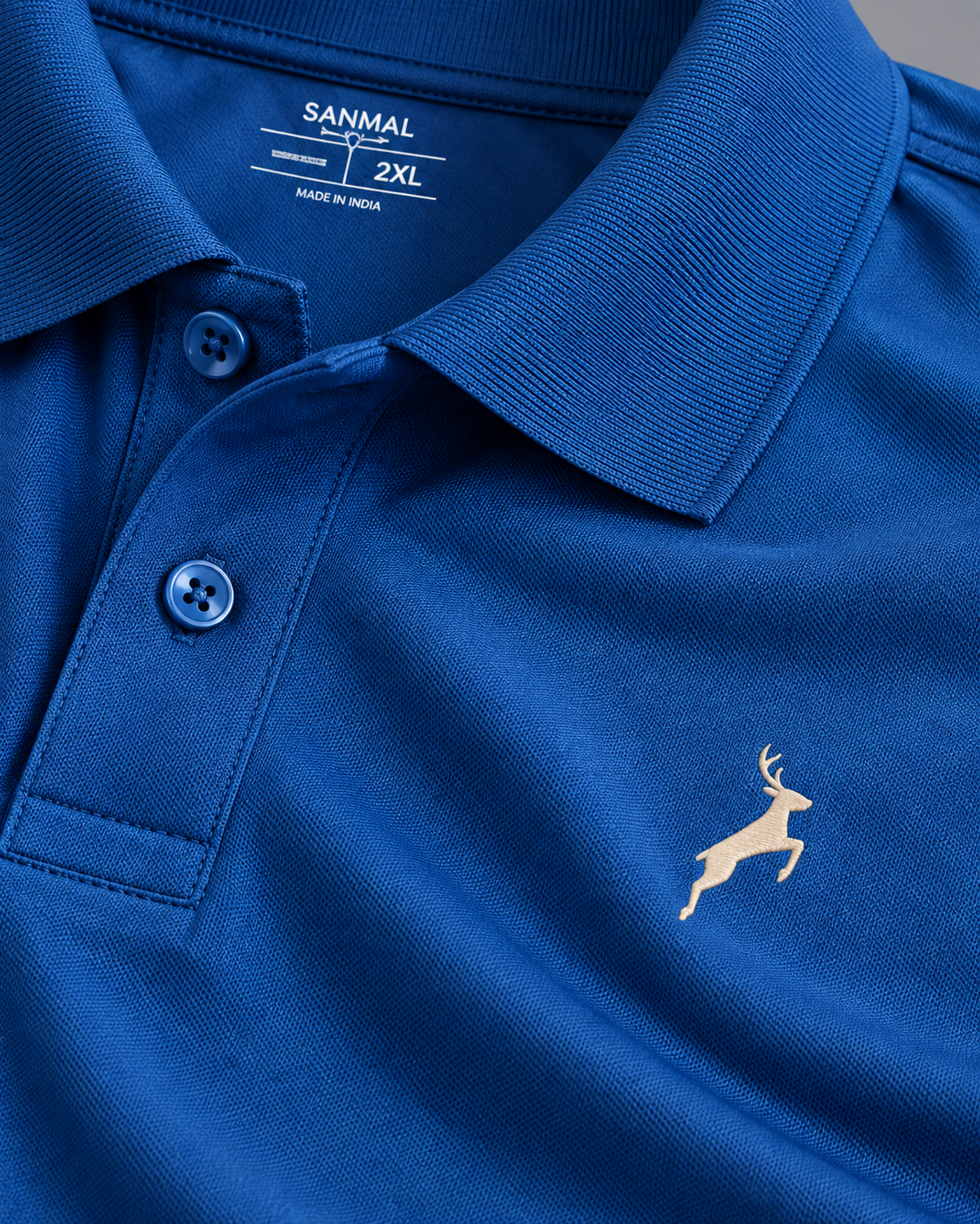 Petrol Blue | SANMAL Wrinkle-Free Performance Polo