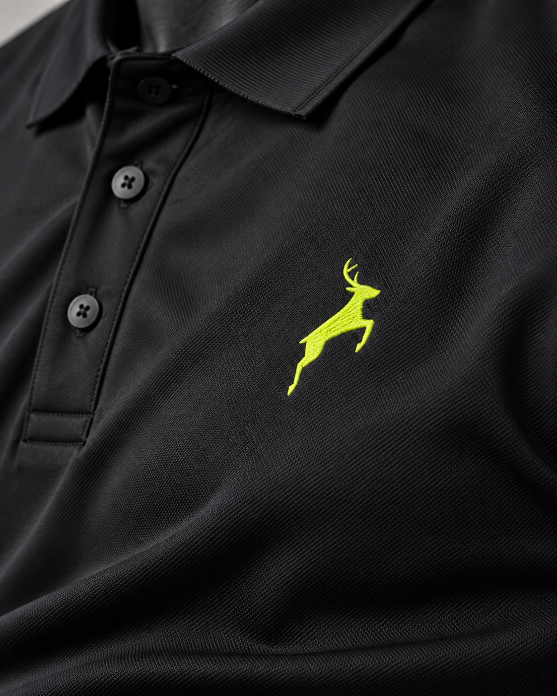 Black | SANMAL Wrinkle-Free Performance Polo