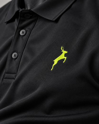Black | SANMAL Wrinkle-Free Performance Polo