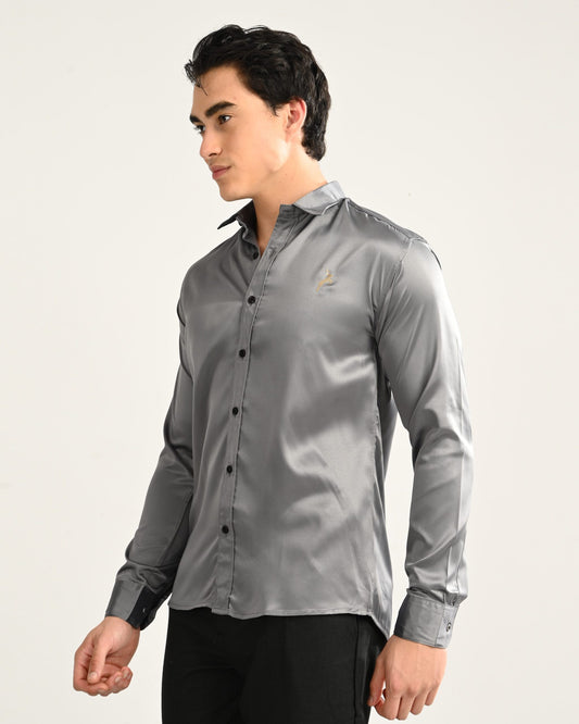 Grey Slim Fit Luxury Wear