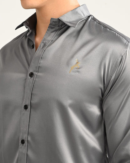 Grey Slim Fit Luxury Wear