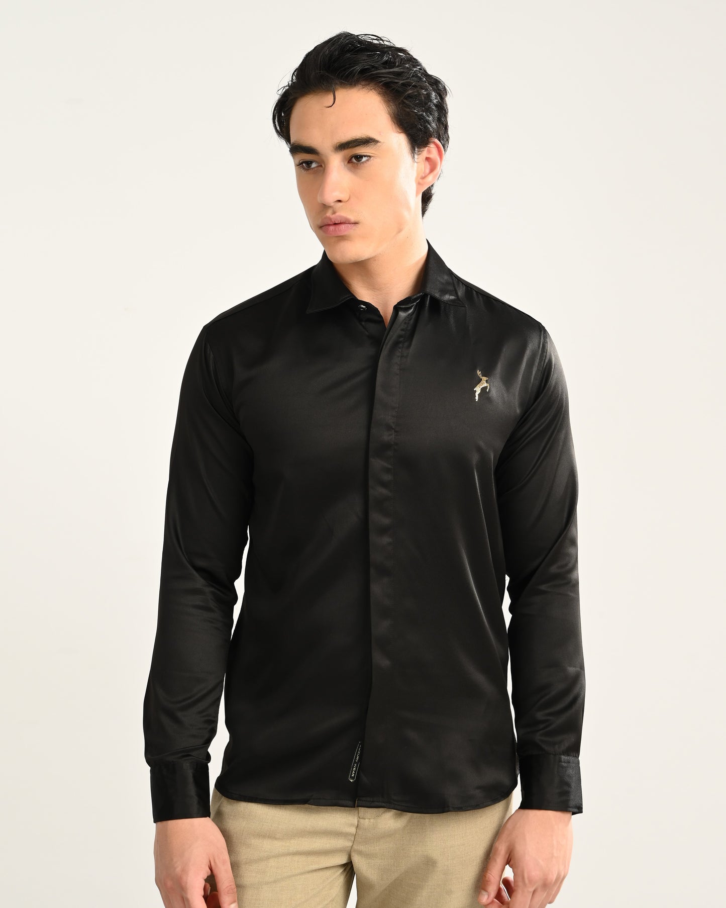 Black Slim Fit Luxury Wear