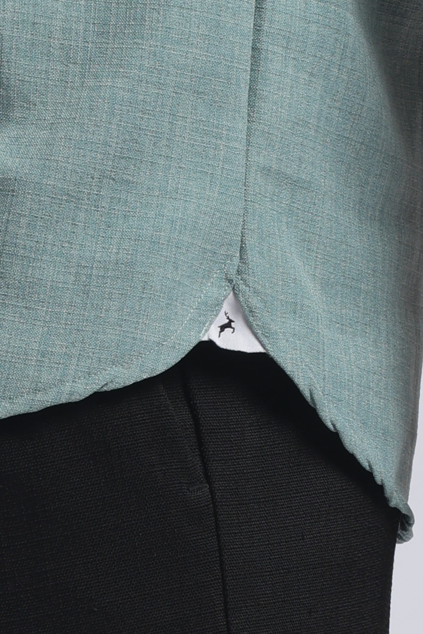 Light Sage Blue | Linen Blend | Full Sleeve
