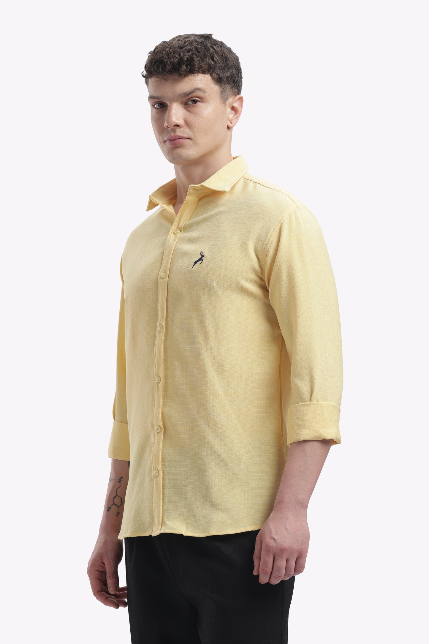 Sun Yellow | Linen Blend | Full Sleeve