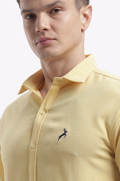 Sun Yellow | Linen Blend | Full Sleeve