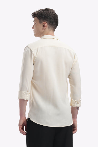 Cream Beige | Linen Blend | Full Sleeve