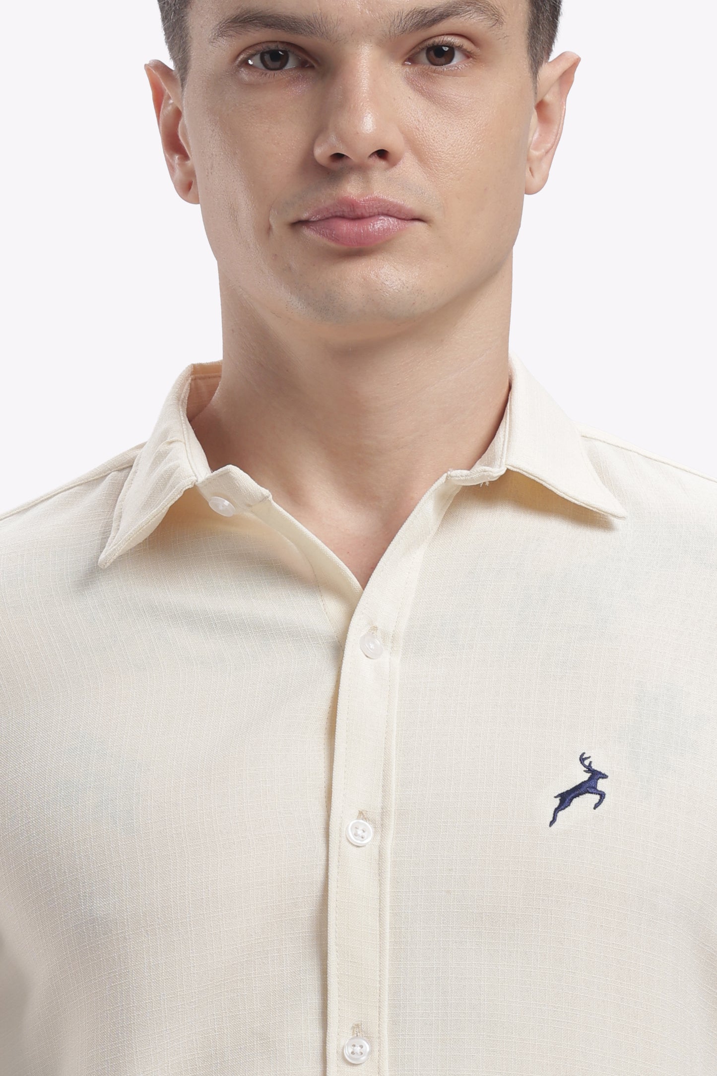 Olive green | Linen Blend | Full Sleeve