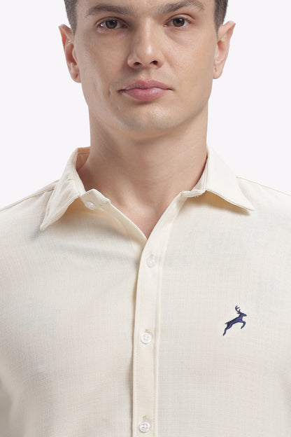 Olive green | Linen Blend | Full Sleeve