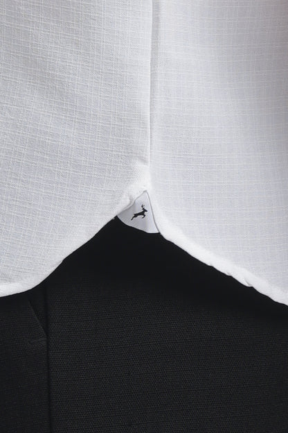 Pure White | Linen Blend | Full Sleeve
