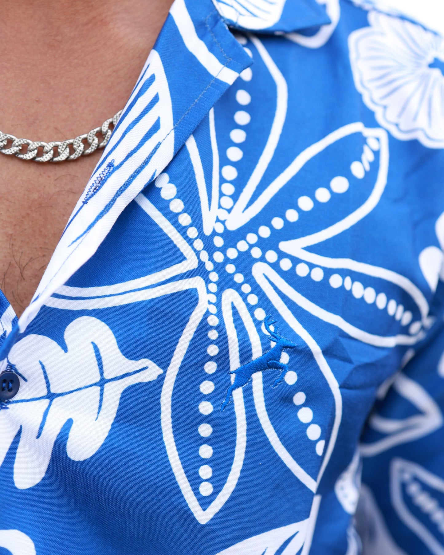 PREMIUM PRINTED RAYON SHIRT | BREEZY BLUE