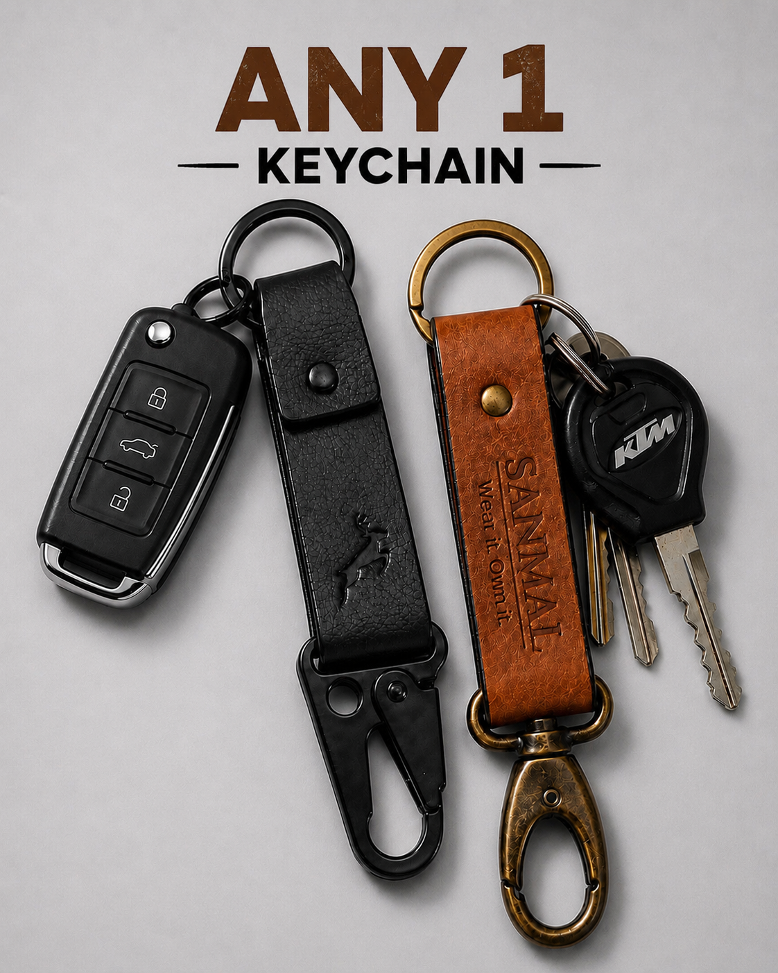 SANMAL UTILITY CLIP | GENUINE LEATHER