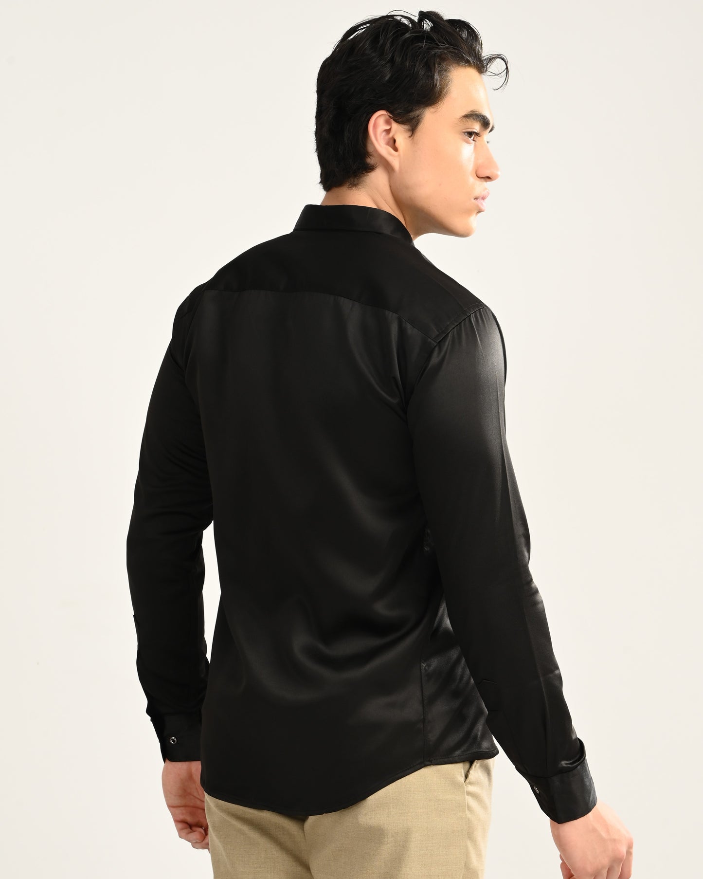 Black Slim Fit Luxury Wear