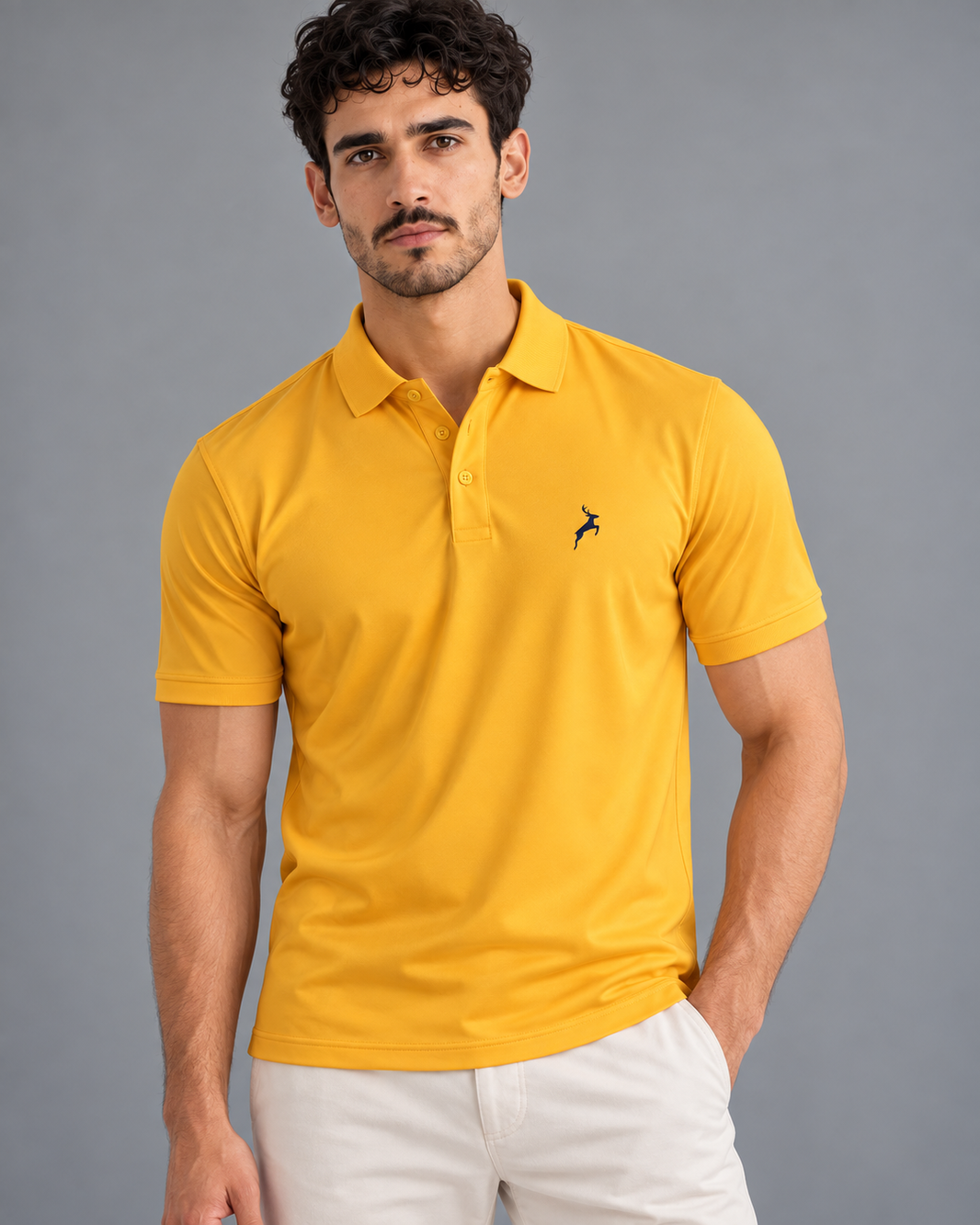 Sunburst Yellow | SANMAL Wrinkle-Free Performance Polo