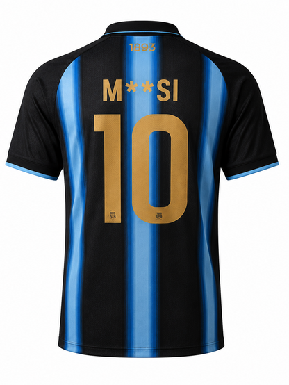 ARGENTINA FC JERSEY | BLACK | CHAMPION EDITION | ADULT HALF SLEEVE