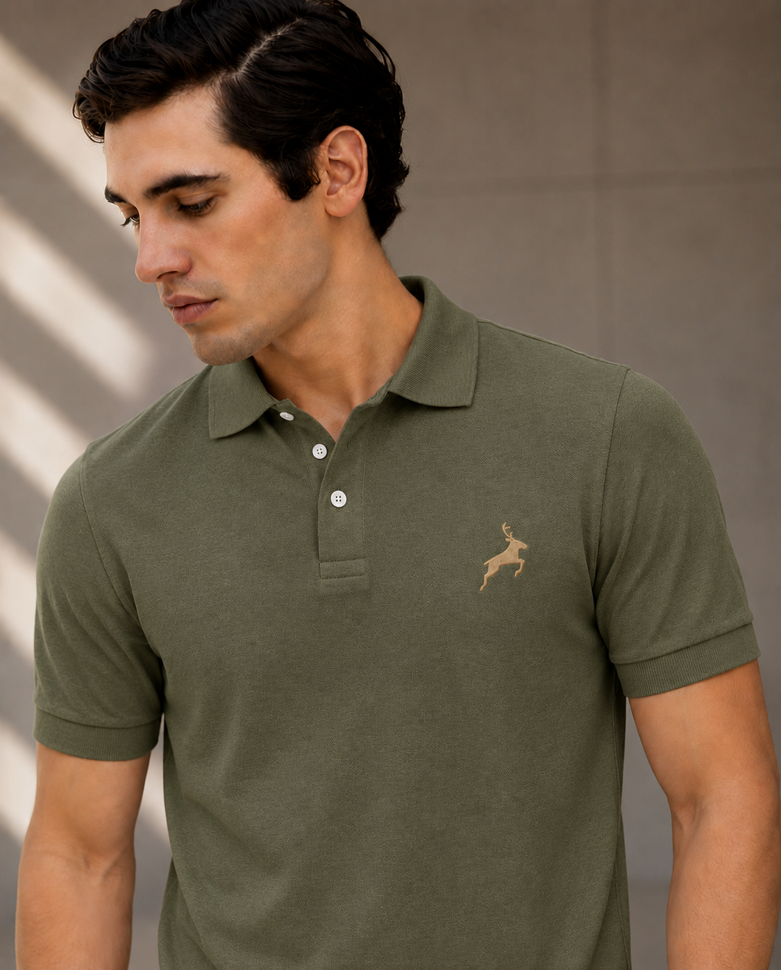Olive Green Executive Cotton Polo