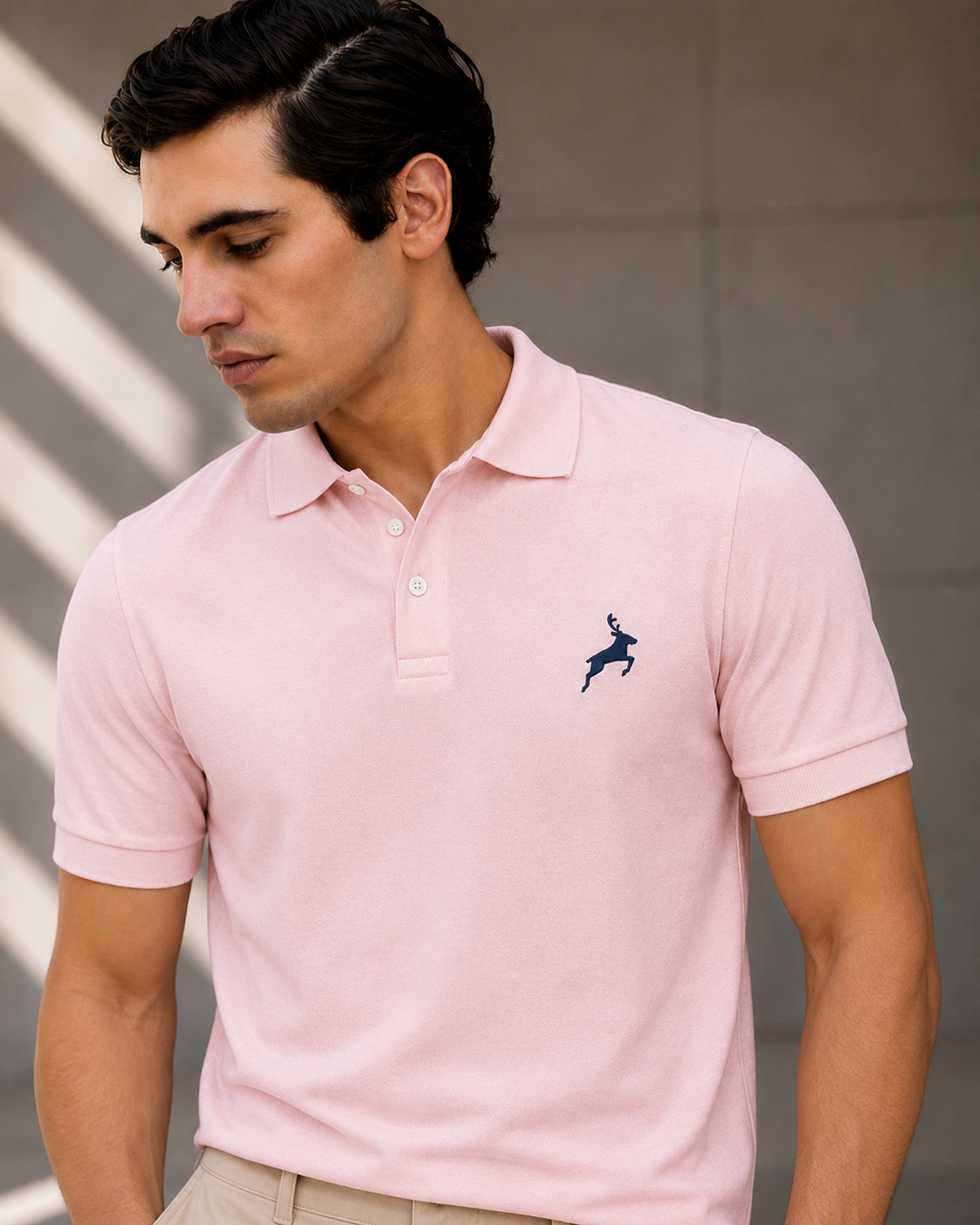 Soft Pink Executive Cotton Polo