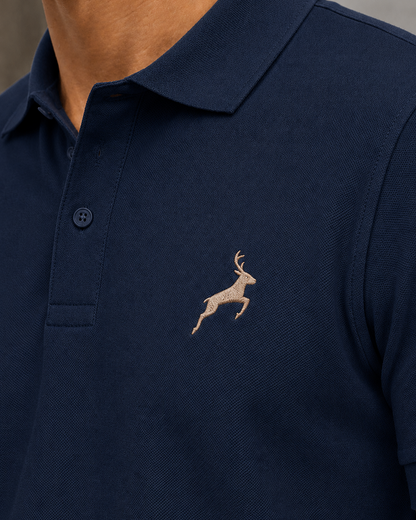 Old Navy Blue Executive Cotton Polo
