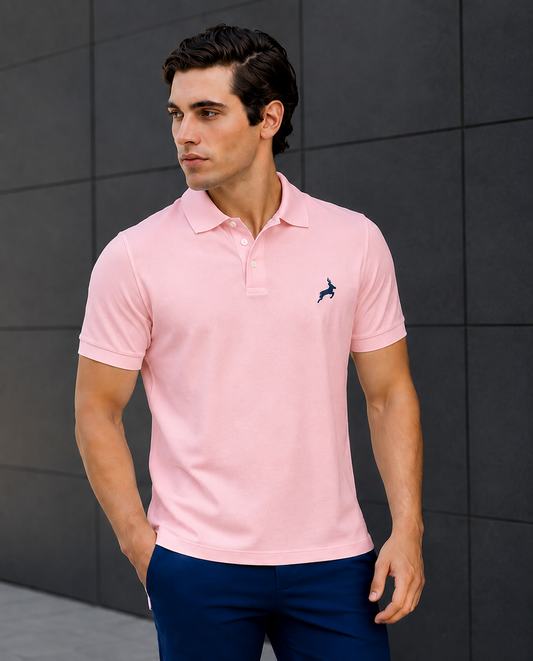 Soft Pink Executive Cotton Polo