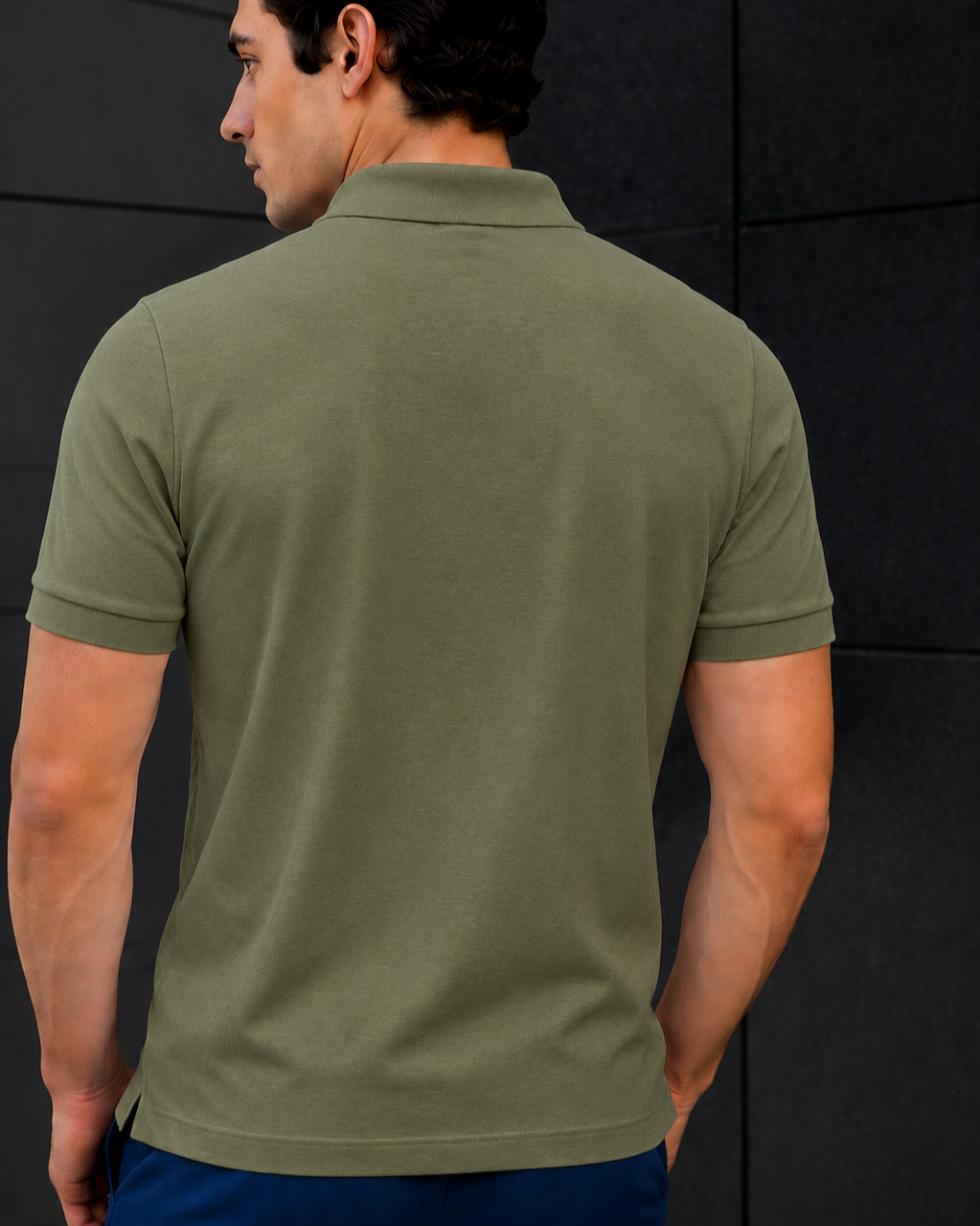 Olive Green Executive Cotton Polo