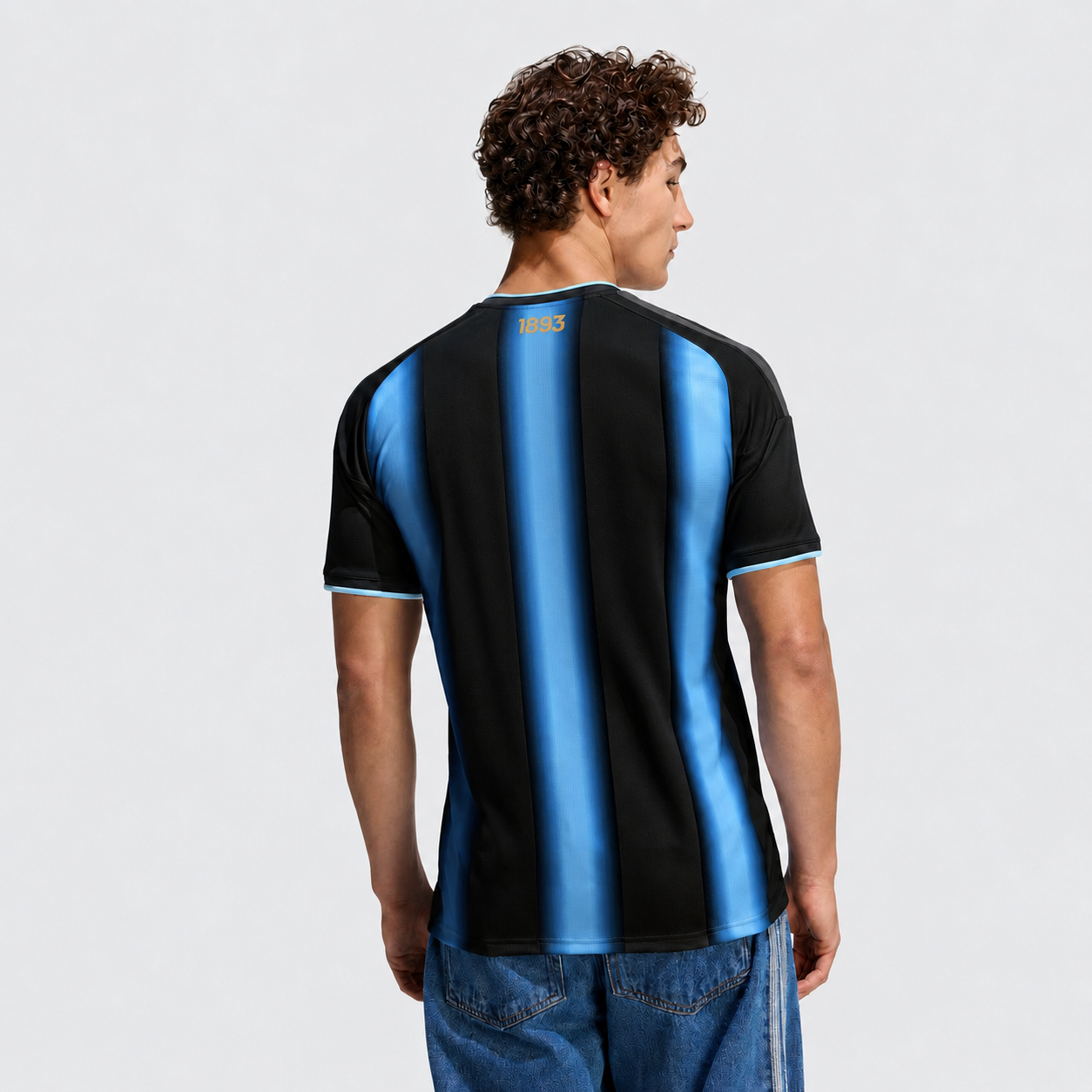 ARGENTINA FC JERSEY | BLACK | CHAMPION EDITION | ADULT HALF SLEEVE