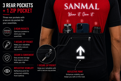 SANMAL Unisex Cycling Jersey