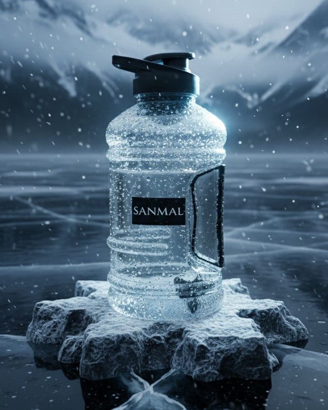 SANMAL Gallon Water Bottle 1.5 Litre (Plastic, Black, Pack Of 1)