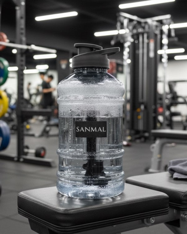 SANMAL Gallon Water Bottle 1.5 Litre (Plastic, Black, Pack Of 1)