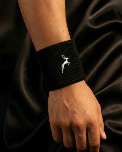 WRISTBAND SWEATBAND with White SANMAL Logo | 100% COTTON