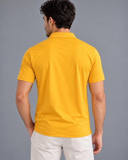 Sunburst Yellow | SANMAL Wrinkle-Free Performance Polo