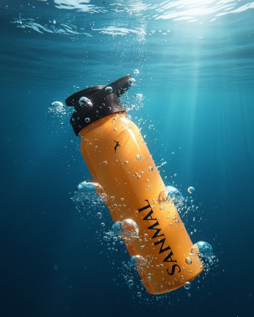 SANMAL 700 ml Plastic Water Bottle (Pack of 1, Yellow)