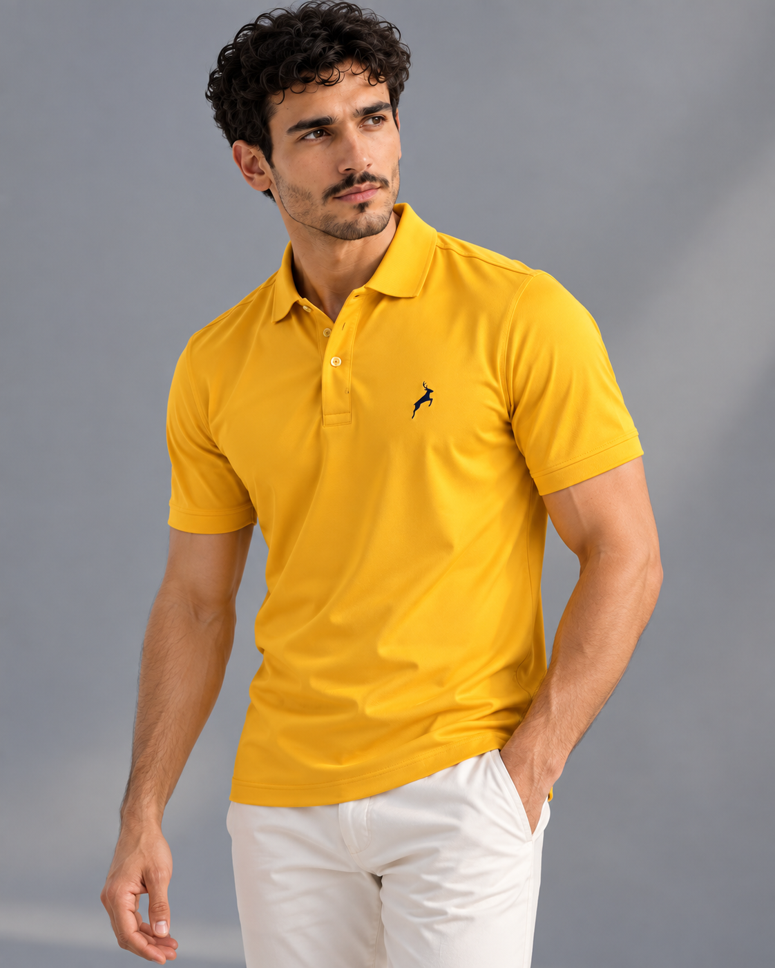 Sunburst Yellow | SANMAL Wrinkle-Free Performance Polo