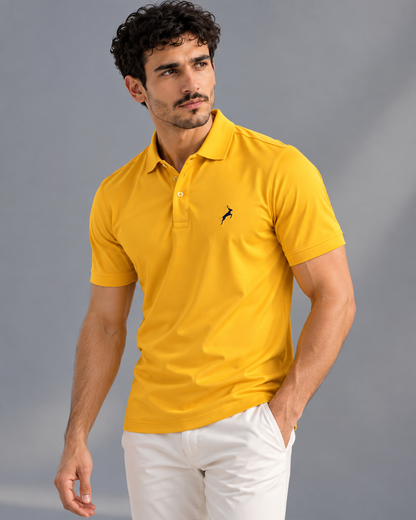 Sunburst Yellow | SANMAL Wrinkle-Free Performance Polo