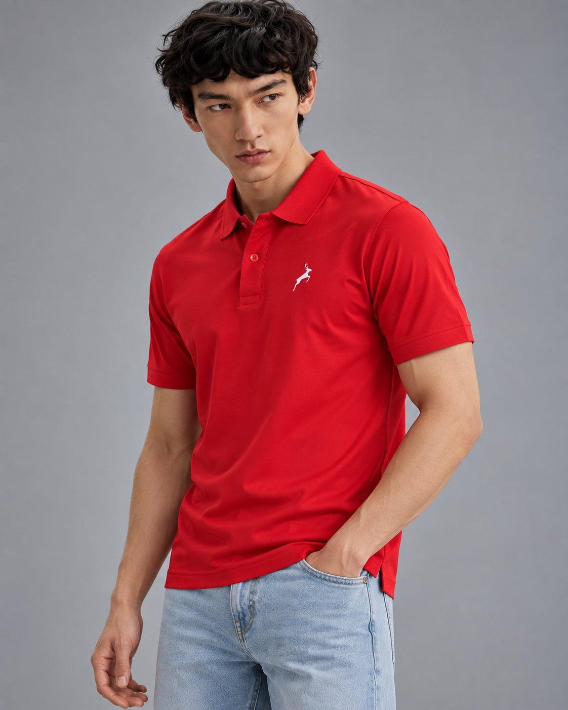 Deep Red | SANMAL Wrinkle-Free Performance Polo