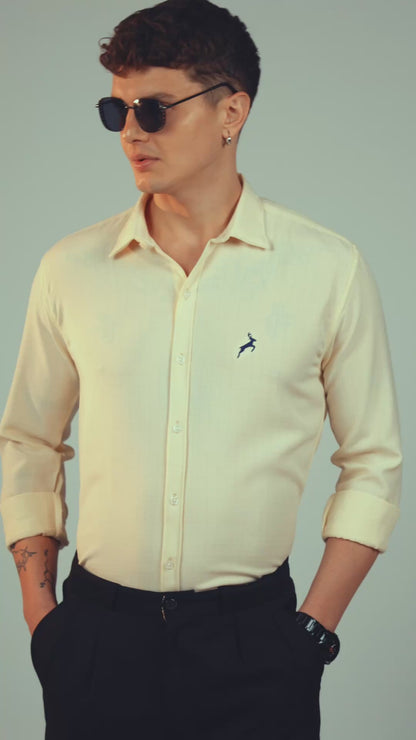 Light Sage Blue | Linen Blend | Full Sleeve