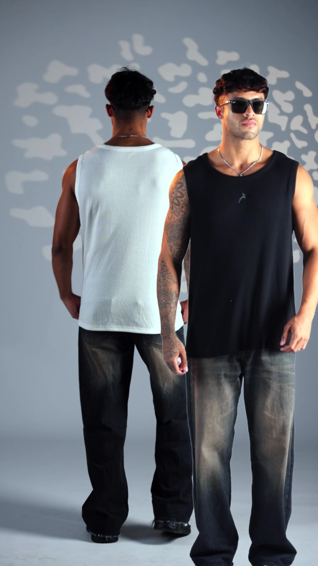 Combo | Regular Fit Ribbed Men’s Tank Tops | Black and White | Athletic Style